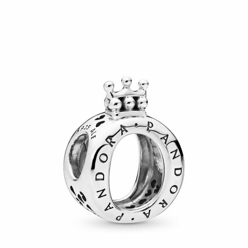 Pandora Spinning Signature Dangle Charm - Sterling Silver/Cubic Zirconia - Canada | VP4920EG